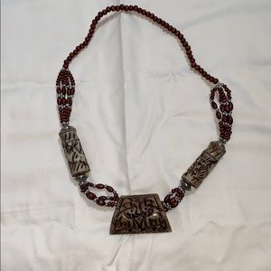 Beaded chunky necklace